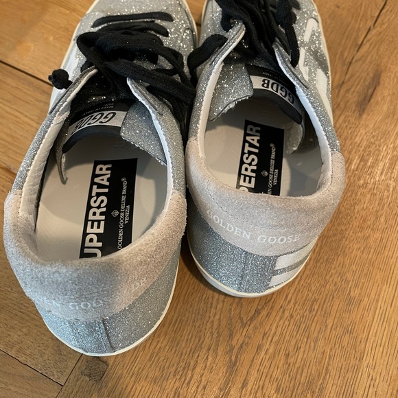 Golden Goose Glitter Flag-White - Picture 3 of 6